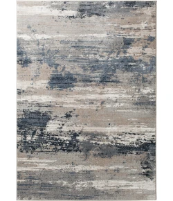 Central Oriental Clearwater Chalk/Shade Abstract 7ft.10in. Round Rug