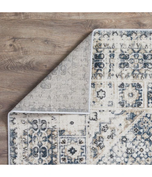 Loomaknoti Kehleigh Avelanz Blue/Cream EK014 2 ft. X 3 ft. Rectangle Rug