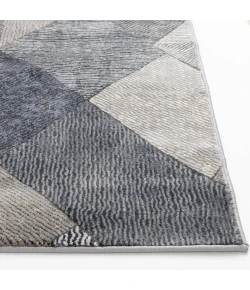 Central Oriental Clearwater Oyster/Shade Geometric 5ft. x 7ft.6in. Rect. Rug