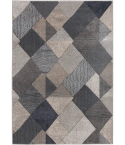 Central Oriental Clearwater Oyster/Shade Geometric 5ft. x 7ft.6in. Rect. Rug