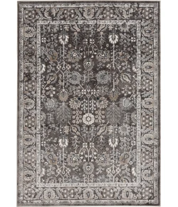 Central Oriental Clearwater Gunmetal/Chalk Traditional 7ft.10in. x 9ft.10in. Rect. Rug