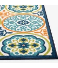 Loomaknoti Tecopa Nerleno Blue/Orange ETR01MI50 4 ft.  X 6 ft.  Rectangle Rug