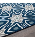Loomaknoti Tecopa Kerin Blue/White ETR02BWH65 7 ft. 10 in. X 9 ft. 10 in. Rectangle Rug