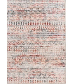 Central Oriental Rugese - Velveteen Washable Multi Abstract 7ft.6in. x 9ft.6in. Rect. Rug