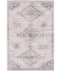 Central Oriental Rugese - Velveteen Washable Light Grey/ Dark Grey Moroccan 7ft.6in. x 9ft.6in. Rect. Rug