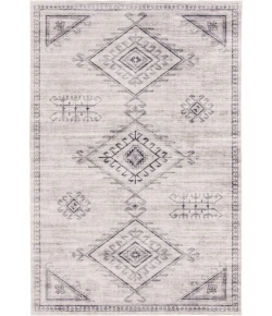 Central Oriental Rugese - Velveteen Washable Light Grey/ Dark Grey Moroccan 7ft.6in. x 9ft.6in. Rect. Rug