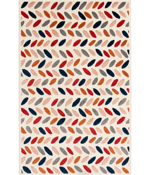 Loomaknoti Tecopa Trenity Pink/White ETR13PKW85 9 ft. 10 in. X 12 ft. 10 in. Rectangle Rug