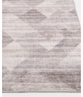 Central Oriental Rugese - Velveteen Washable Gray/Ivory Abstract 5ft. x 7ft. Rect. Rug