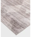 Central Oriental Rugese - Velveteen Washable Gray/Ivory Abstract 5ft. x 7ft. Rect. Rug