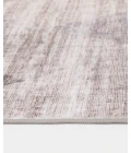 Central Oriental Rugese - Velveteen Washable Gray/Ivory Abstract 5ft. x 7ft. Rect. Rug