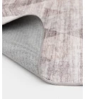 Central Oriental Rugese - Velveteen Washable Gray/Ivory Abstract 5ft. x 7ft. Rect. Rug