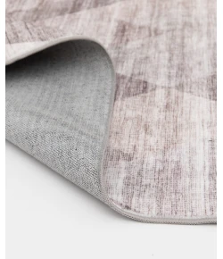 Central Oriental Rugese - Velveteen Washable Gray/Ivory Abstract 7ft.6in. x 9ft.6in. Rect. Rug