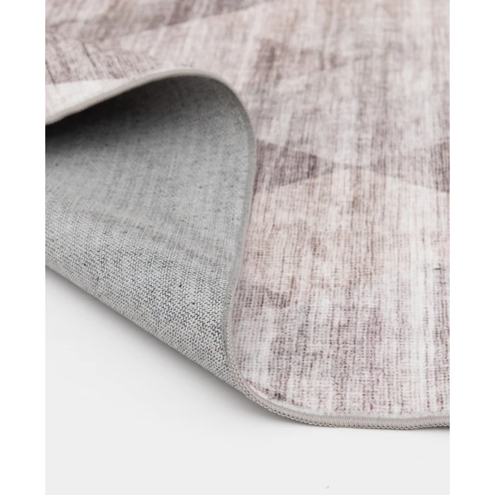 Central Oriental Rugese - Velveteen Washable Gray/Ivory Abstract 7ft.6in. x 9ft.6in. Rect. Rug
