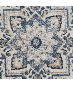 Loomaknoti Kehleigh Osdorn Blue/Cream EK009 9 ft. 10 in. X 12 ft. 10 in. Rectangle Rug