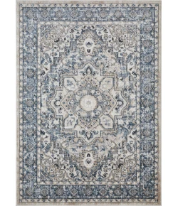 Loomaknoti Kehleigh Avalie Blue/Cream EK017 5 ft. 3 in. X 7 ft. 3 in. Rectangle Rug