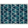 Central Oriental Tropic Isocele Sn/Tq Area Rug 3 ft. 3 in. X 5 ft. 3 in. Rectangle