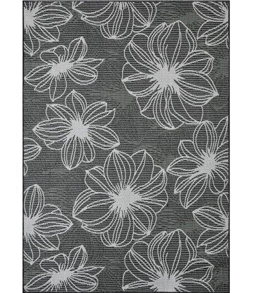 Loomaknoti Breyleigh Cerimia Gray/Cream EB007 6 ft. 7 in. X 9 ft. 2 in. Rectangle Rug