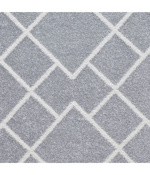 Loomaknoti Kissandrah Bleyana Gray/Cream EKI004 4 ft. X 6 ft. Rectangle Rug