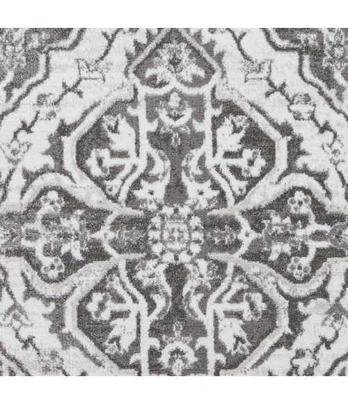 Loomaknoti Rhane Valok Gray/Cream ER003 3 ft. 3 in. X 5 ft. 3 in. Rectangle Rug