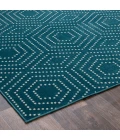 Loomaknoti Tecopa Kaharie Teal/White ETR21TEW08 2 ft. 3 in. X 3 ft. Rectangle Rug