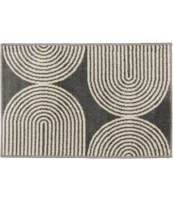 Loomaknoti Tecopa Milburm Gray/White ETR05GRW50 4 ft. X 6 ft. Rectangle Rug