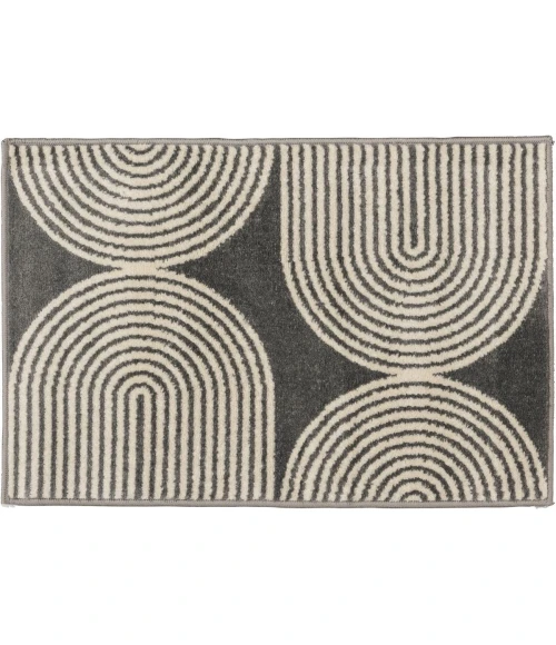 Loomaknoti Tecopa Milburm Gray/White ETR05GRW50 4 ft.  X 6 ft.  Rectangle Rug