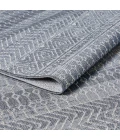 Loomaknoti Breyleigh Canderz Blue/Gray EB008 7 ft. 10 in. X 9 ft. 10 in. Rectangle Rug