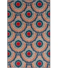 Loomaknoti Tecopa Ferley Blue/Red ETR04BRE50 4 ft.  X 6 ft.  Rectangle Rug
