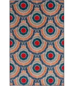 Loomaknoti Tecopa Ferley Blue/Red ETR04BRE85 9 ft. 10 in. X 12 ft. 10 in. Rectangle Rug