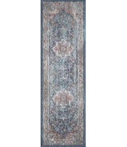 Central Oriental Seaford Leighton Multi Area Rug 2 ft. 2 in. X 7 ft. 6 in. Rectangle