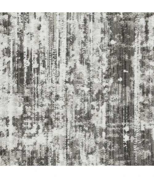 Loomaknoti Rhane Akason Gray/Cream ER009 7 ft. 10 in. X 9 ft. 10 in. Rectangle Rug