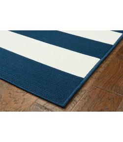 Central Oriental Tribut Awninstrp Nvy Area Rug 7 ft. 10 in. X 9 ft. 10 in. Rectangle