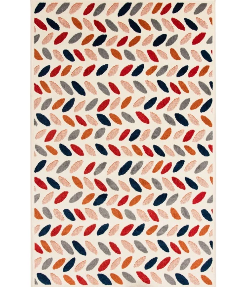 Loomaknoti Tecopa Trenity Pink/White ETR13PKW85 9 ft. 10 in. X 12 ft. 10 in. Rectangle Rug