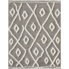 Loomaknoti Vemoa Avonako Gray/Cream EV003 5 ft. 3 in. X 7 ft. 3 in. Rectangle Rug