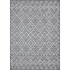 Loomaknoti Breyleigh Calvyn Gray/Cream EB004 5 ft. 3 in. X 7 ft. 3 in. Rectangle Rug