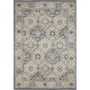 Loomaknoti Kehleigh Dravan Blue/Cream EK001 5 ft. 3 in. X 7 ft. 3 in. Rectangle Rug