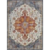 Loomaknoti Alsbrooke Kapirah Cream/Blue EA008 9 ft. 10 in. X 12 ft. 10 in. Rectangle Rug