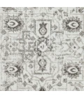 Loomaknoti Rhane Allory Gray/Cream ER014 9 ft. 10 in. X 12 ft. 10 in. Rectangle Rug