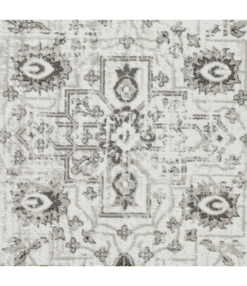 Loomaknoti Rhane Allory Gray/Cream ER014 9 ft. 10 in. X 12 ft. 10 in. Rectangle Rug