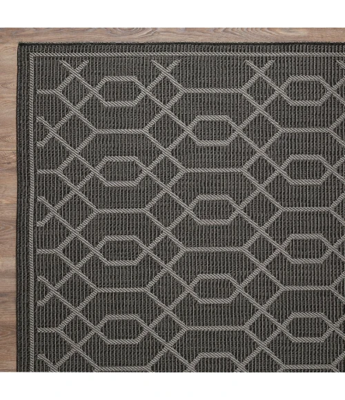 Loomaknoti Breyleigh Chendler Gray/Gray EB001 3 ft. X 5 ft. Rectangle Rug