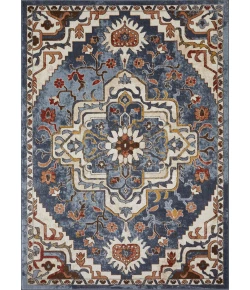 Loomaknoti Alsbrooke Zailorn Blue/Cream EA006 9 ft. 10 in. X 12 ft. 10 in. Rectangle Rug