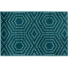 Loomaknoti Tecopa Kaharie Teal/White ETR21TEW20 3 ft. 3 in. X 5 ft. 3 in. Rectangle Rug