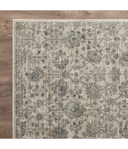 Loomaknoti Celena Asheley Cream/Blue EC006 9 ft. 10 in. X 12 ft. 10 in. Rectangle Rug