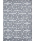Loomaknoti Kissandrah Beraddo Gray/Cream EKI003 5 ft. 3 in. X 7 ft. 3 in. Rectangle Rug