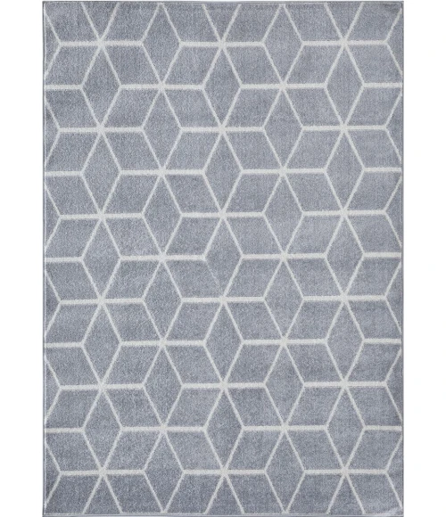 Loomaknoti Kissandrah Beraddo Gray/Cream EKI003 5 ft. 3 in. X 7 ft. 3 in. Rectangle Rug