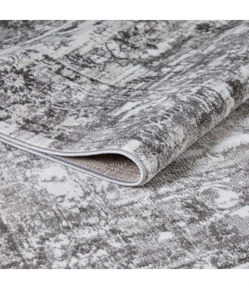 Loomaknoti Rhane Vandian Cream/Gray ER005 2 ft. X 3 ft. Rectangle Rug