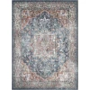 Central Oriental Seaford Thalassa Bl/Rd Area Rug 5 ft. 3 in. X 7 ft. 3 in. Rectangle