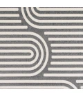Loomaknoti Tecopa Sedvick Gray/White ETR06GRW12 2 ft.  X 6 ft. 7” Rectangle Rug