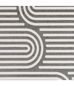 Loomaknoti Tecopa Sedvick Gray/White ETR06GRW85 9 ft. 10 in. X 12 ft. 10 in. Rectangle Rug