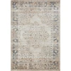 Loomaknoti Kehleigh Zayari Cream/Blue EK006 5 ft. 3 in. X 7 ft. 3 in. Rectangle Rug